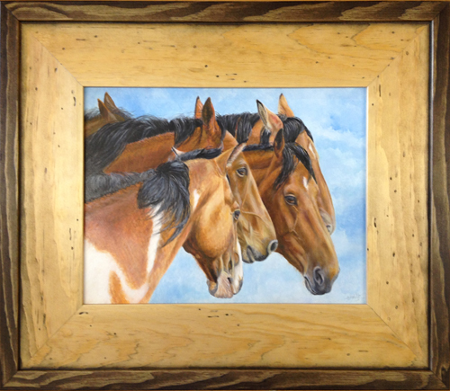 Roughstock - oil on canvas painting by Mary Welty