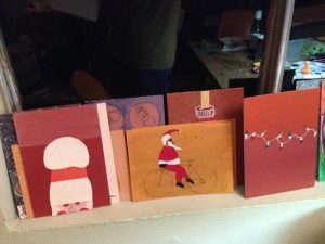 Santas - holiday cards