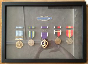 war veterans medals framed by Hot Springs Frame and Art Supply in Truth or Consequences New Mexico