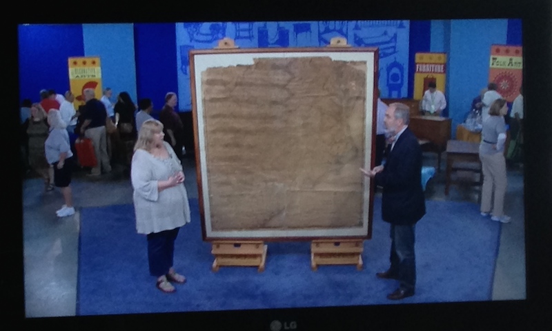 framed map on the Antiques Roadshow