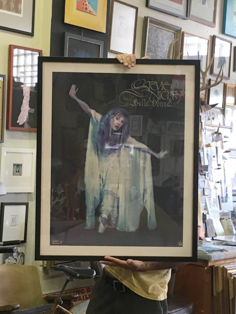 Stevie Nicks Bella Donna poster, framed at Hot Springs Frame & Art Supply